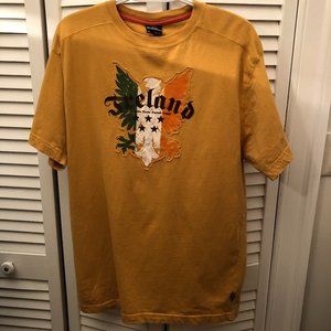 five star by blue marlin men yellow gold tshirt, Ireland, XL